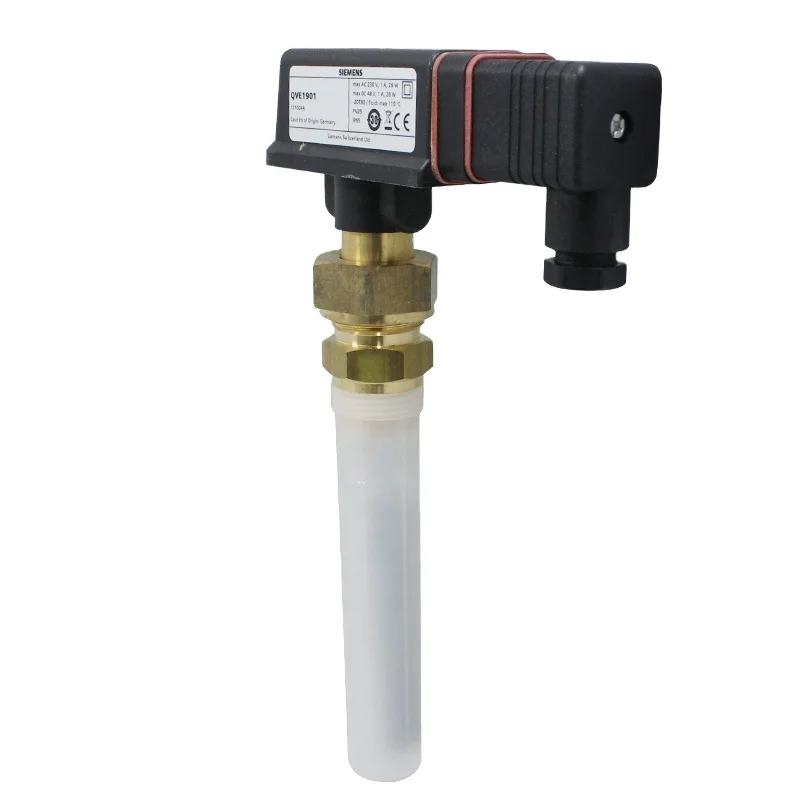 SIEMENS QVE1901 Brass Flow Monitor Switch for Hydraulic Systems Liquid HVAC Plants Refrigeration Heating Plants PN25 Use