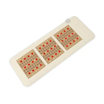 Korea Jade Massage Bed Health Stone Red Photon Light Negative Ion Infrared Therapy Tourmaline Mattress