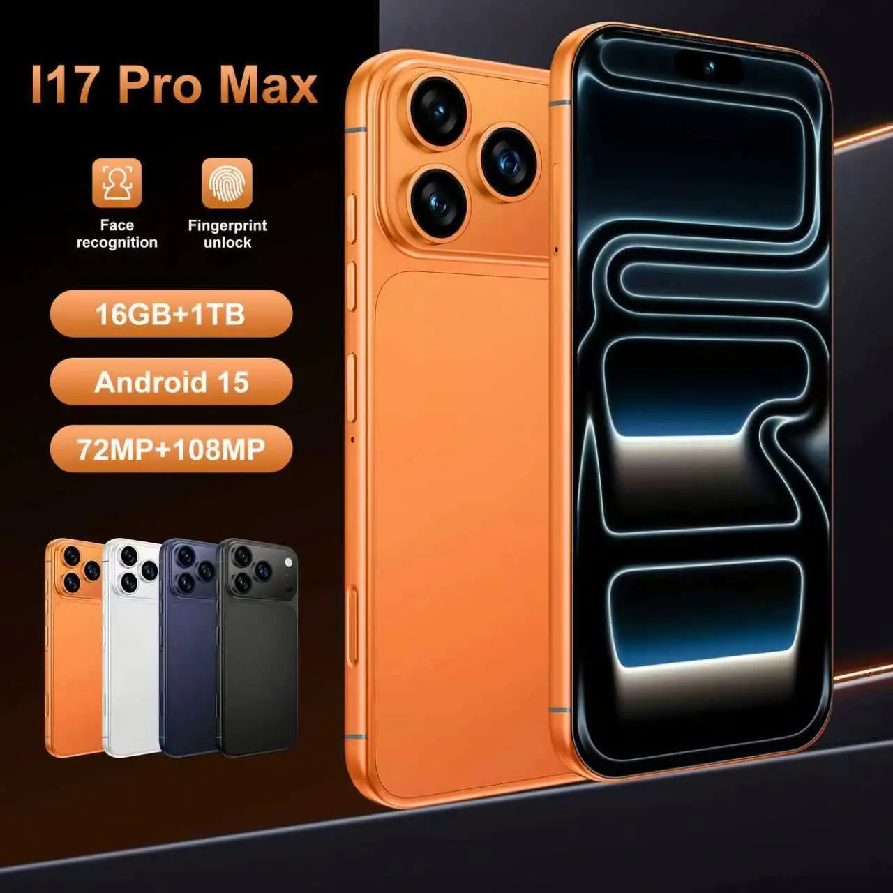 I17 Pro Max - Ultimate Android Phone with 7.3 Inch Screen
