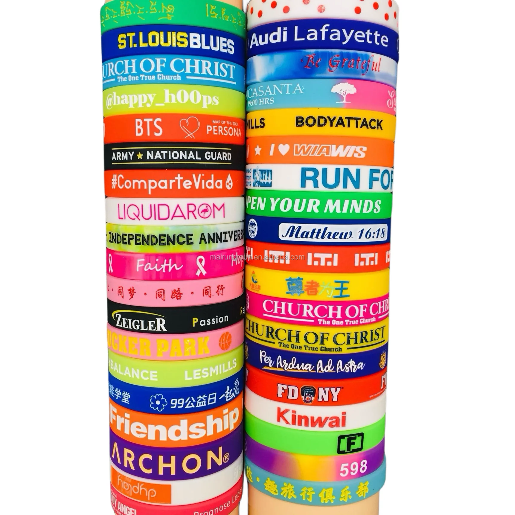 Cheap Custom Silicone Wristband No Minimum Order Easy To Custom Your