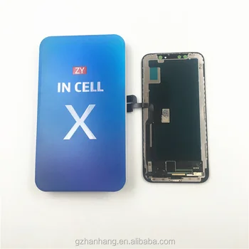 zy quality for iphone x TFT incell LCD replacement screen touch digitizer display assembly