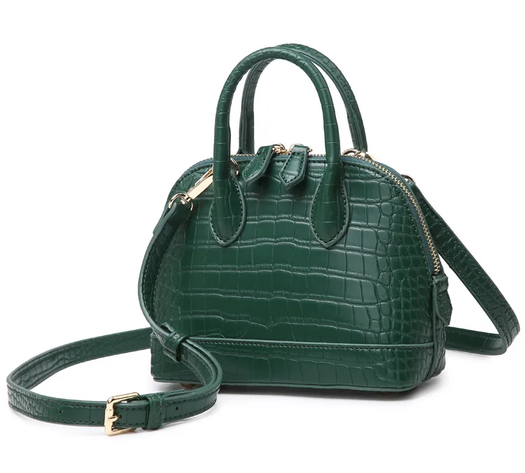 New Arrival Women Shell Bag Fashion Brand Design Leather Handbags Top Handle Crocodile Pattern Lady Shoulder Bag