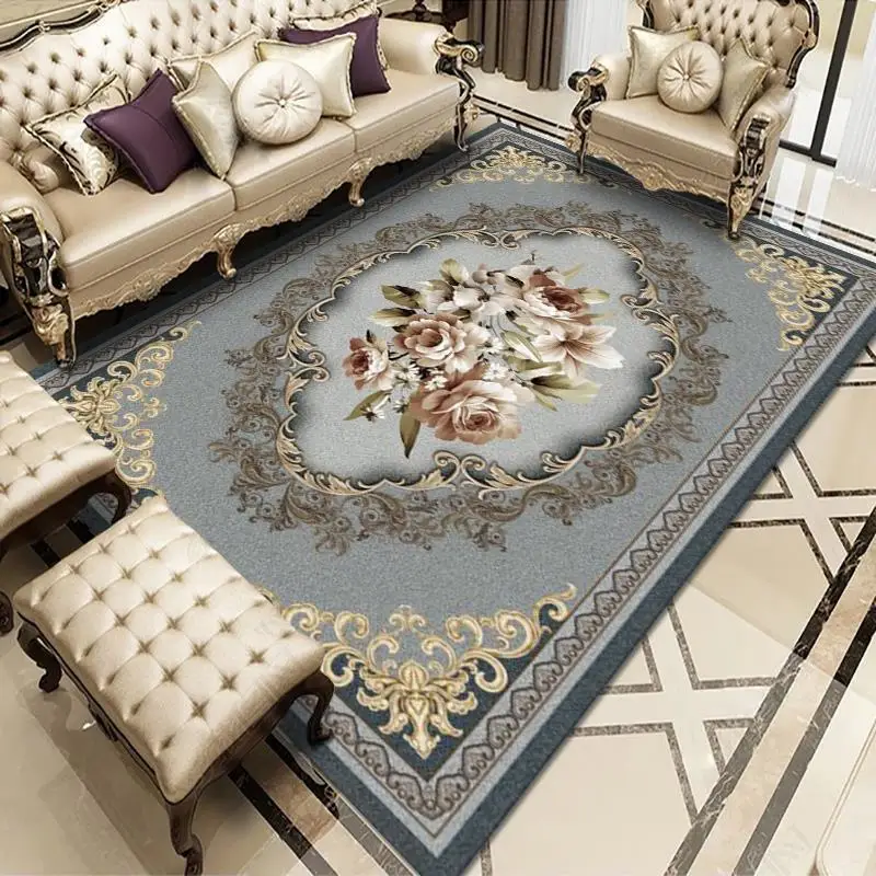 Crystal Velvet Carpet, Weight /㎡, Large Carpet For Living Room, Bedroom And  Dining Room, Bohemian Style Carpet, Easy To Clean, Machine Washable,  Non-slip And Waterproof Floor Mat, Home Decoration, Room Decoration 