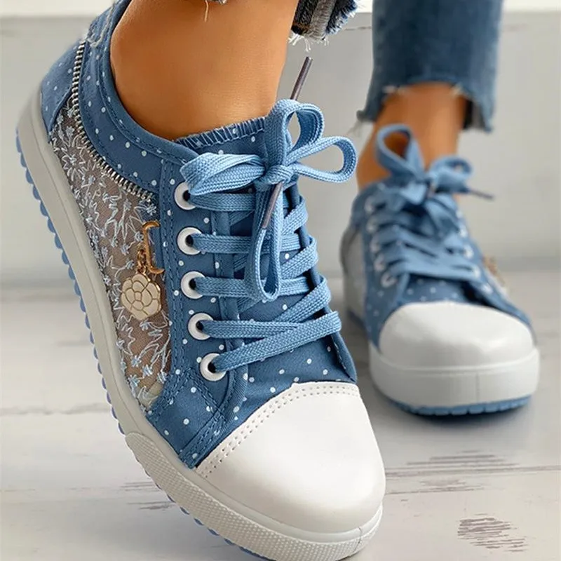 Nieuwste Sneakers Voor Dames 2021 Lente En Zomer Mode Mesh Holle Kant  Platte Bodem Casual Vrouwen Canvas Enkele Schoenen - Buy Blauw Sneakers,Vrouwen  Schoenen Sneakers Modieuze,Loafers Schoenen Product on Alibaba.com