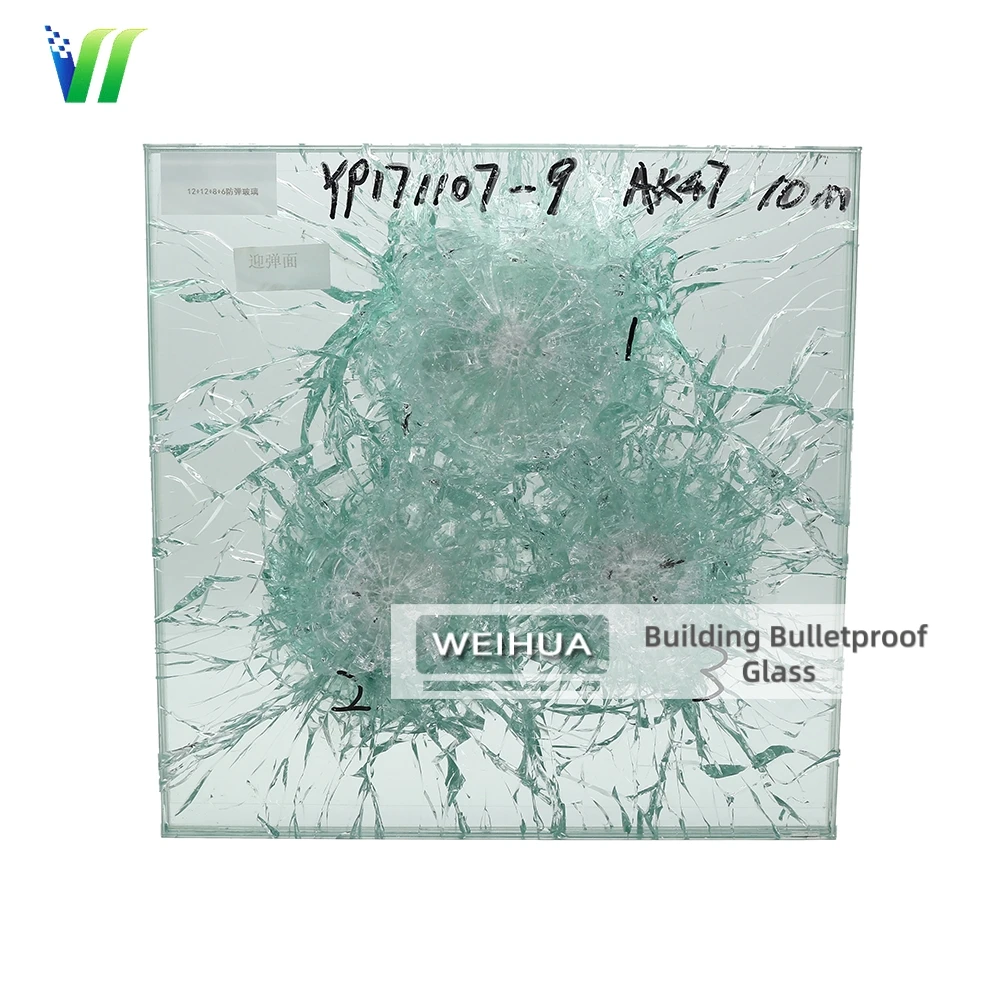 High Security Level Bullet Resistant Impact-resistant glass Laminated Glass for Car Bank Window Armored Vehicles