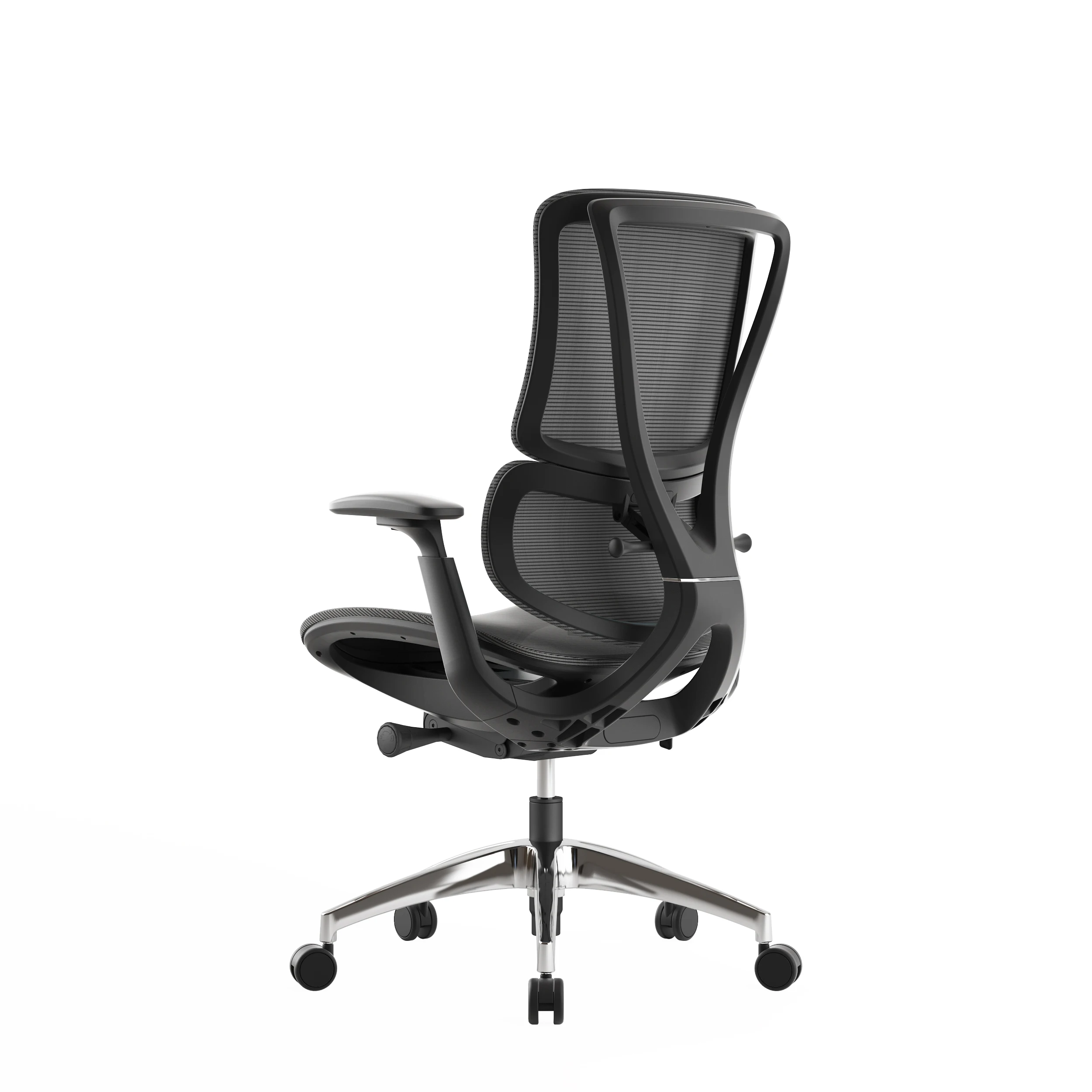 White High Back Functional Mesh Headrest Office Chair details