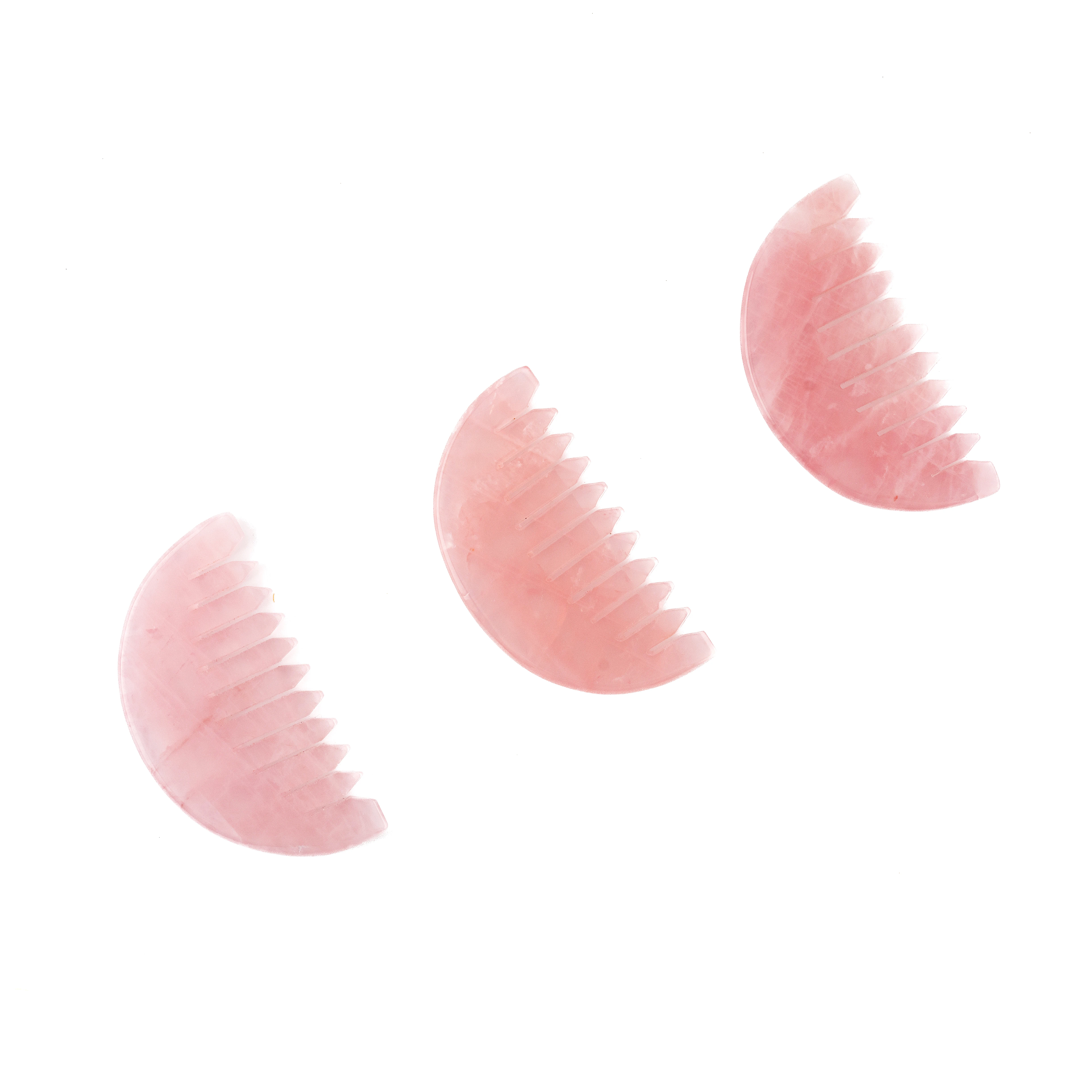 Muelson Direct Factory Price Rose Quartz Gua Sha Comb Masaj Seti Head Massager