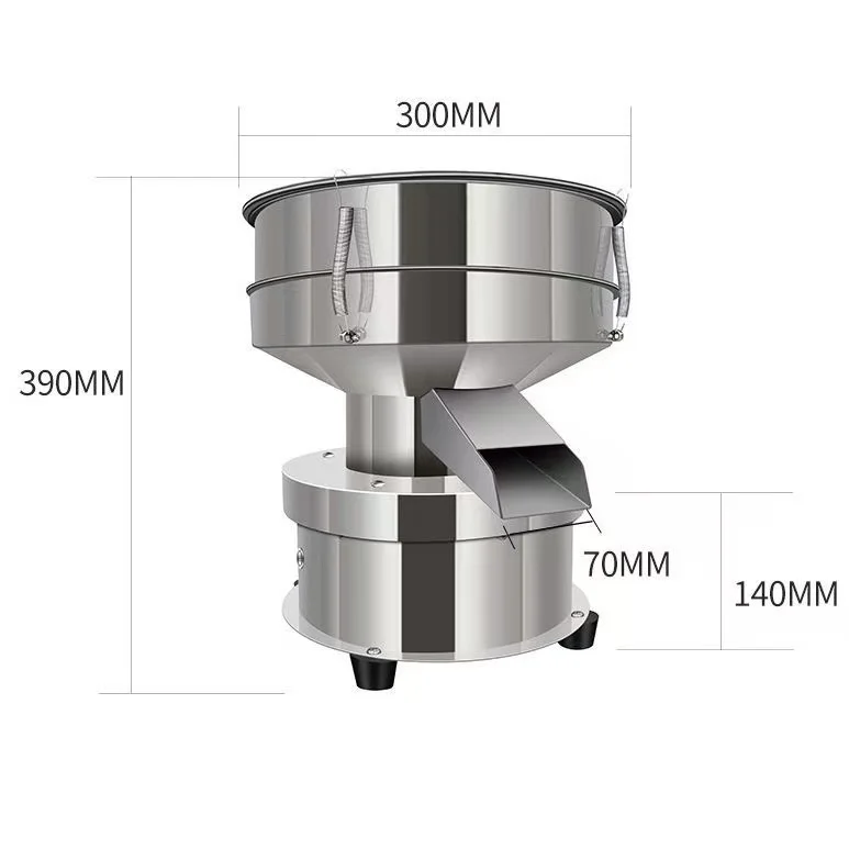 TEBAK Vibrating Sieve, Small Stainless Steel Powder Sifter, Flour Sifter, Electric Powder Screener