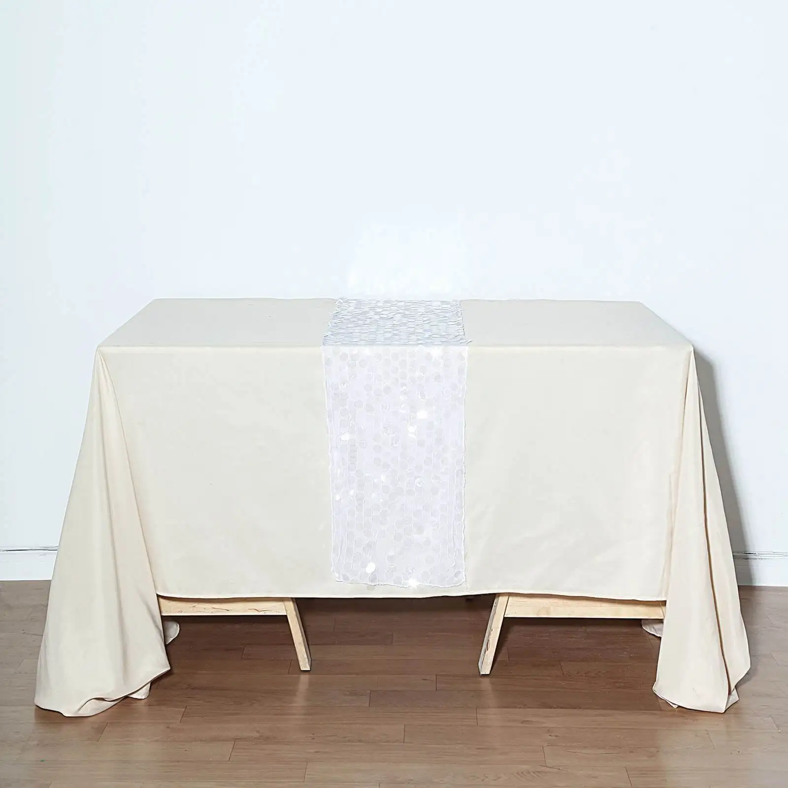 Best Sale Table Cloth Wholesale 13"x108" Big Sequin Runners Payette Table Runners