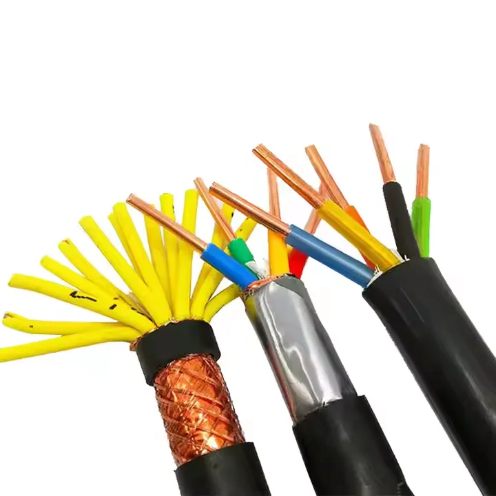 Factory Direct Wholesale High Quality KVV22  Control Cable Pure Copper Core PVC Low-Smoke Halogen-Free Steel Ribbon Armored