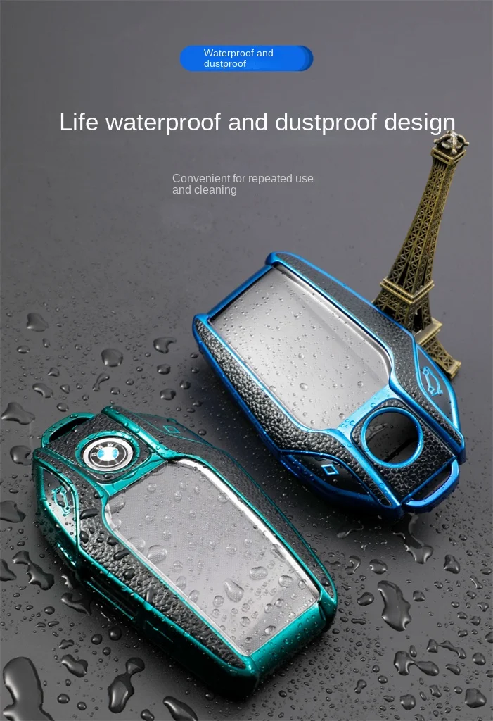 Car Remote Key Accessories Shell Fob Cover Protective TPU Car Key  Case  FIt For BMW 740Li 730 530L  X6  7 Series X7 X3 Cover 2