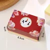 Caja de peonías rojas chocolate