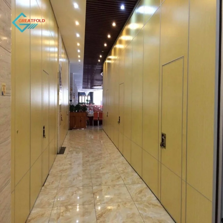 Operable Partition Wall Acoustic Movable Folding Assemble Wall Reached 7m High Type 65 Soundproof Sliding for Hotel Meeting Room