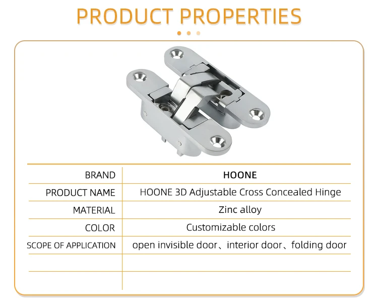 Hoone 90 Degree Dtc Concealed Hinges Invisible 3d Hinge Truly Concealed