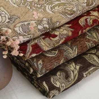 new desgin Cushion chenille jacquard sofa textile fabric upholstery
