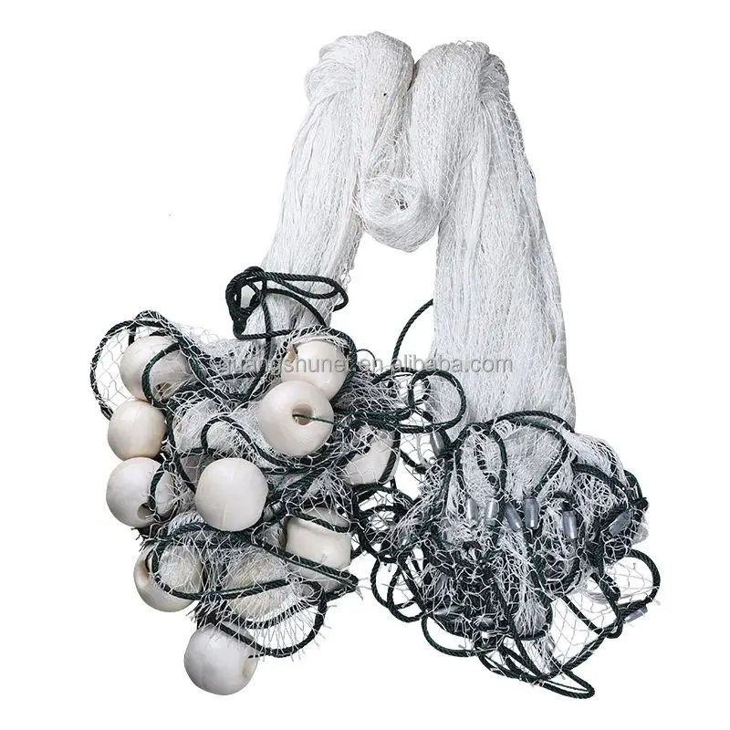 Fishing Drag Net Nylon Hand Made Durable Fish Pond Fishing Net Trawl Fishing Nets