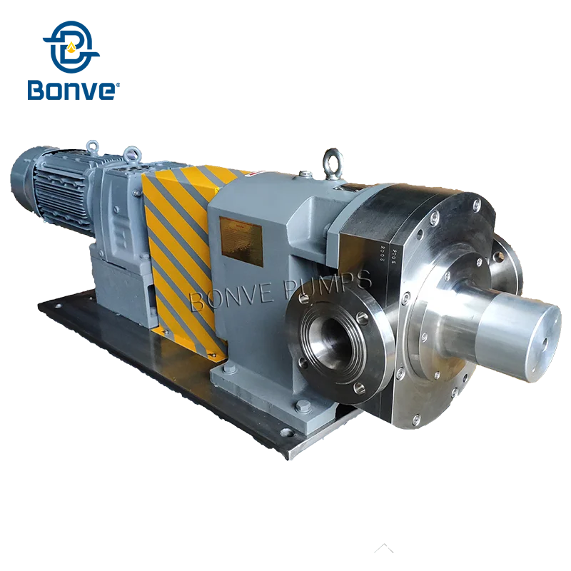 Ningbo Bonve SS316L Positive Displacement Rotary Lobe Pump for Butter Peanut Cheese Paste High Viscosity Medium Tranferred