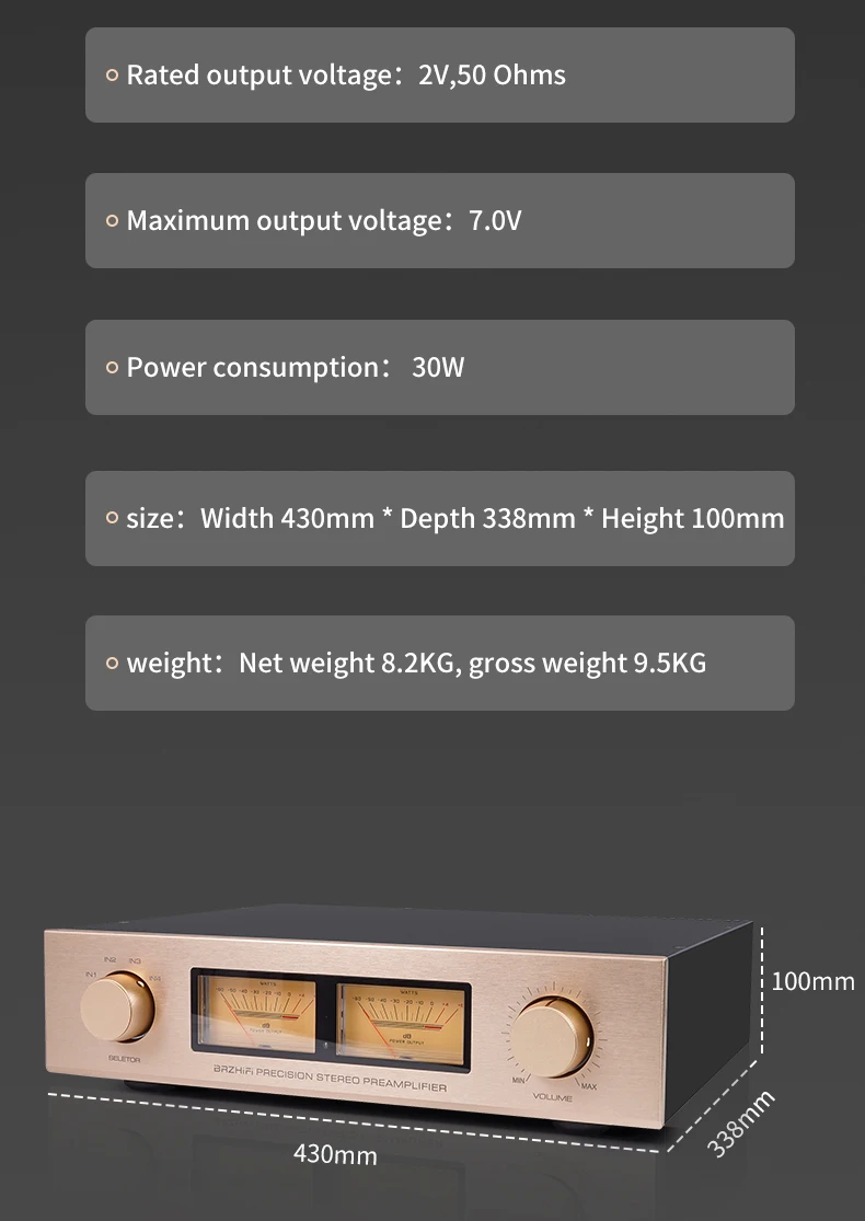 BRZHIFI 110dB Reference Accuphase C-245 2 Channel Remote Control HiFi Hi-end Transistor Power Preamplifier manufacture