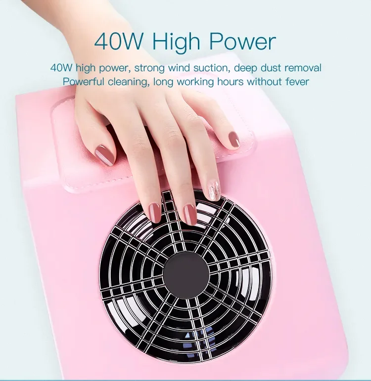 Portable Nail Salon Art For Dust Collector Pedicure Nail Vacuum Dust