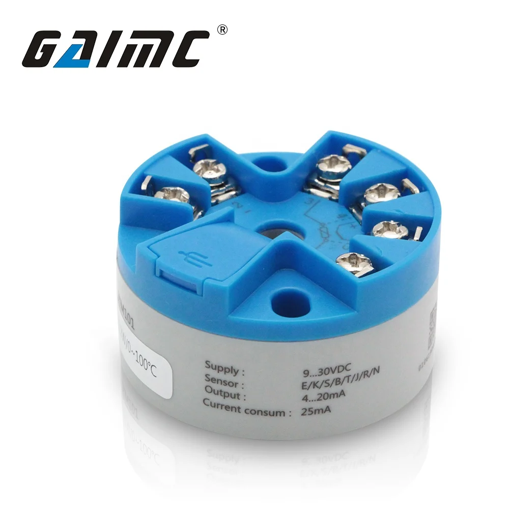 GTM100 Temperature Transmitter Pt100 to 4 20ma Converter