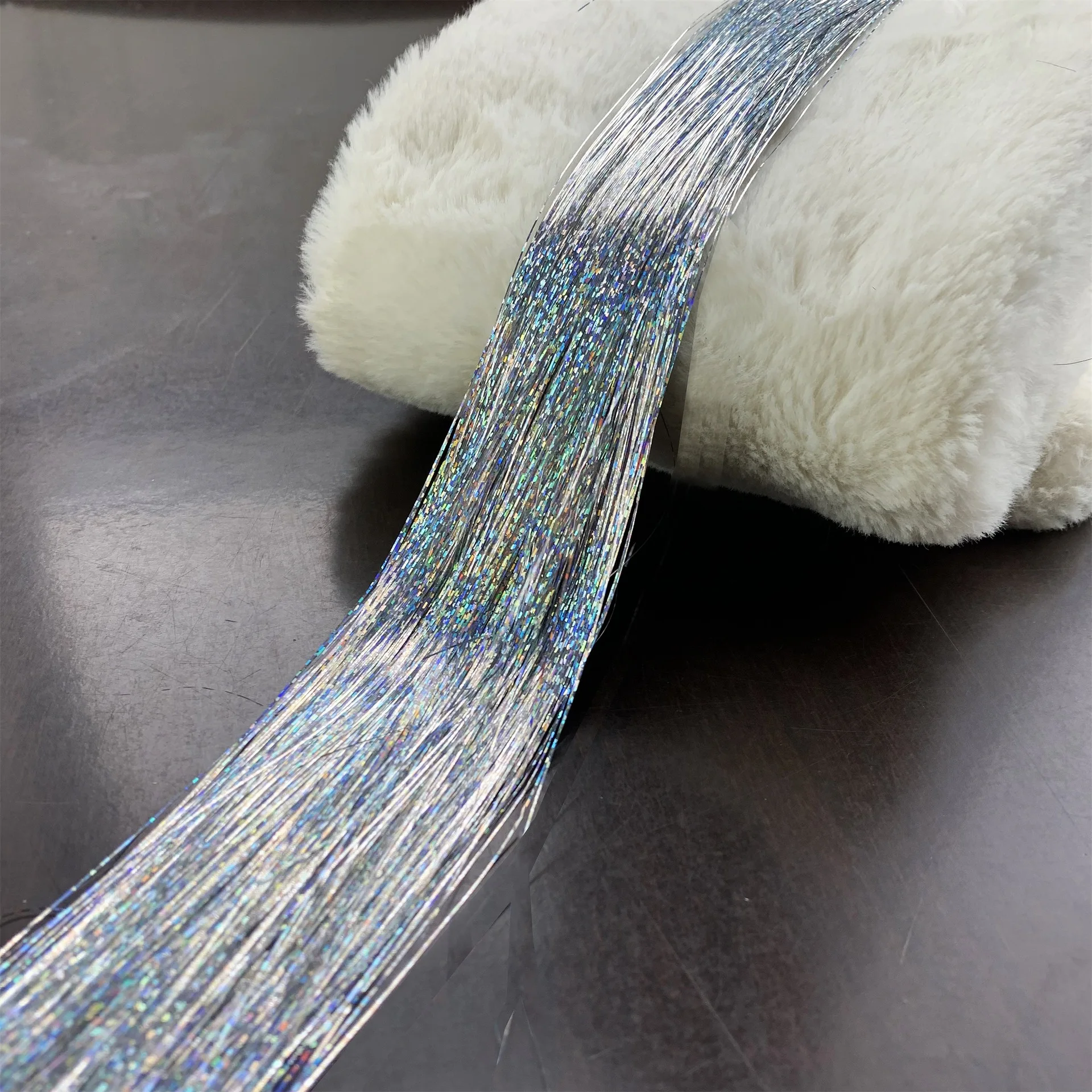 Sparkle Shiny Hair Tinsel Rainbow Strands Dazzles Women Hippie For