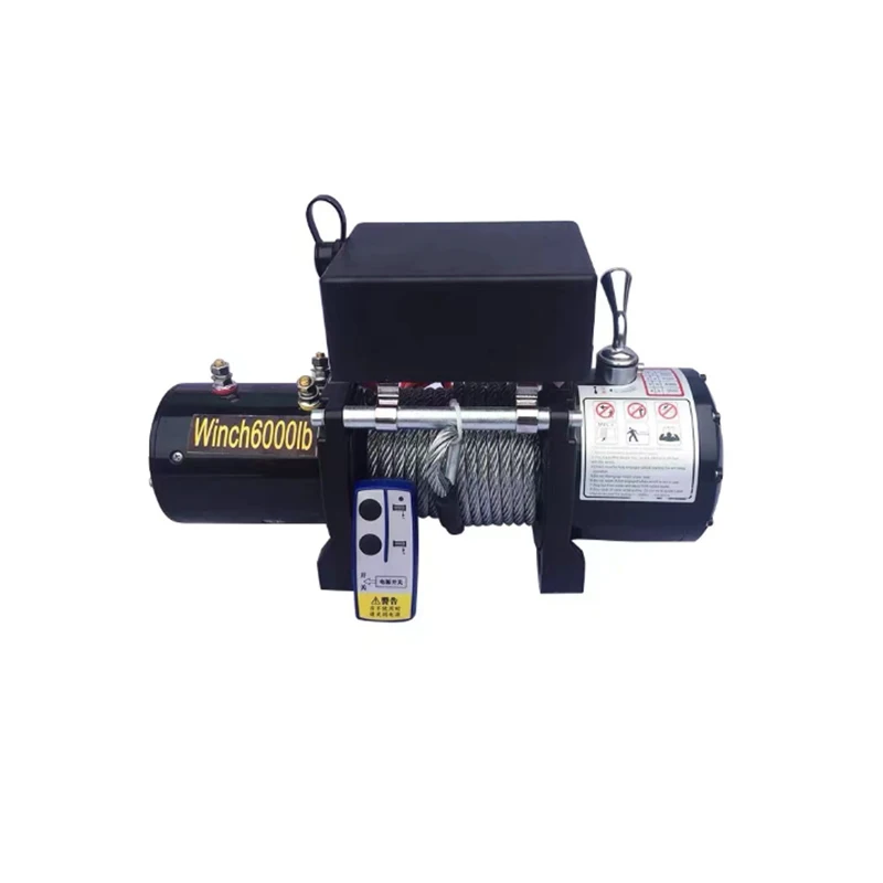 Высокоскоростная Мини электрическая автомобильная лебедка 12 В/24 В постоянного тока 2000 фунтов 6000 фунтов 12000 фунтов