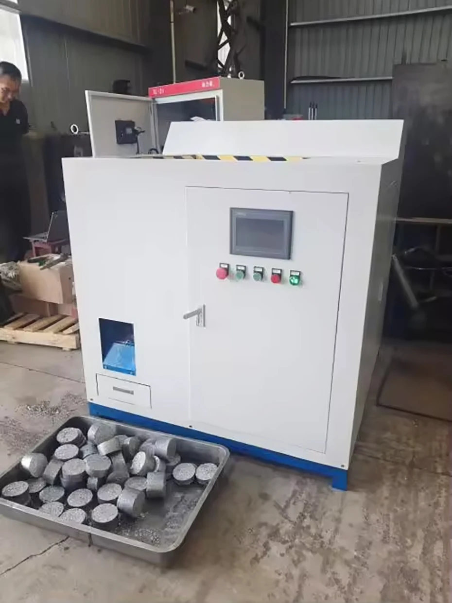 High Efficiency Automatic Metal Powder and Chip Cake Press Machine Metal Chip Pressing Machine Scrap Metal Briquetting Press