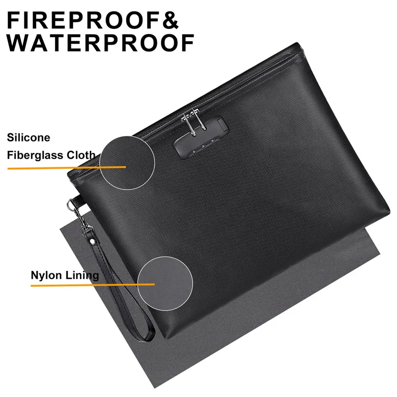 YIHUAXING A4 Expanding File Folder Organ Folder School Office Use Fireproof Waterproof Document Bags Index Divider