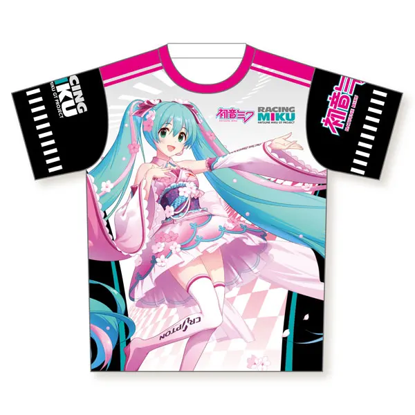 New Anime Vocaloid Hatsune Miku Unisex T-shirt Full Color Printing Casual S-XXL New Anime Vocaloid Hatsune Miku Unisex T-shirt Full Color Printing Casual S-XXL