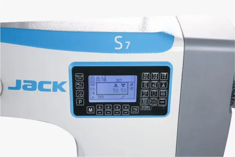 JACK S7 Post Bed Sewing Machine Computerized Roller Feed Industrial Sewing Machines for Leather Bags