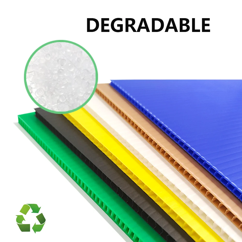 Customized Waterproof Die Cutting Polypropylene Corrugated for Hollow Sheet PP Honeycomb Panel Printing Quality Plastic Cutting