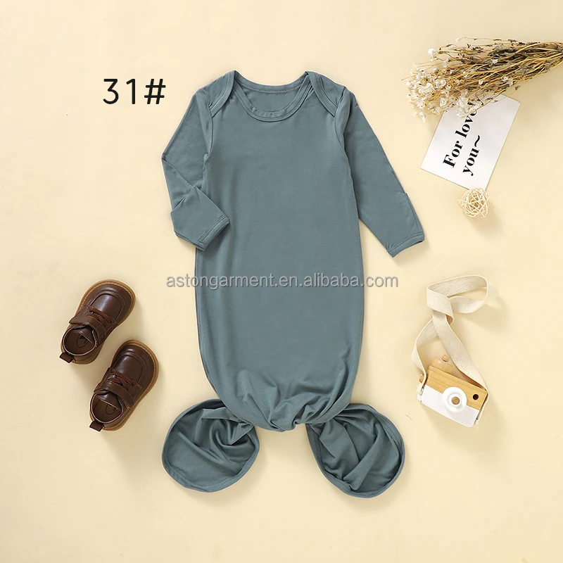 Onesie Winter Sleepers For Babies Newborn Knotted Gown Licupiee