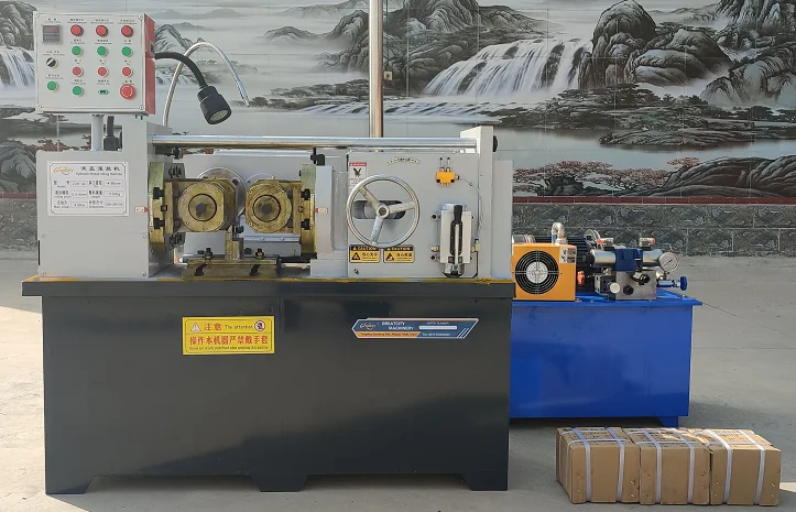 Reinforcing Threading Machine Threaded Reinforcing Bars Anchor Bolt Rolling Machine For Rebar ...