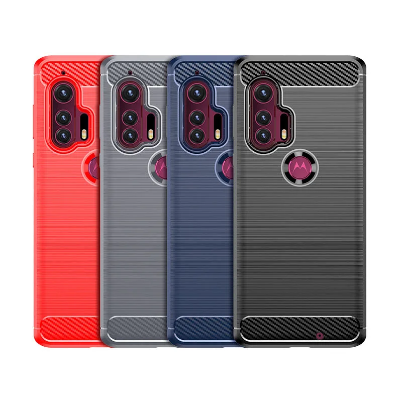 product carbon fiber texture mobile phone cases motorola edge plus 70 soft tpu protective shockproof pure color customizable business-5
