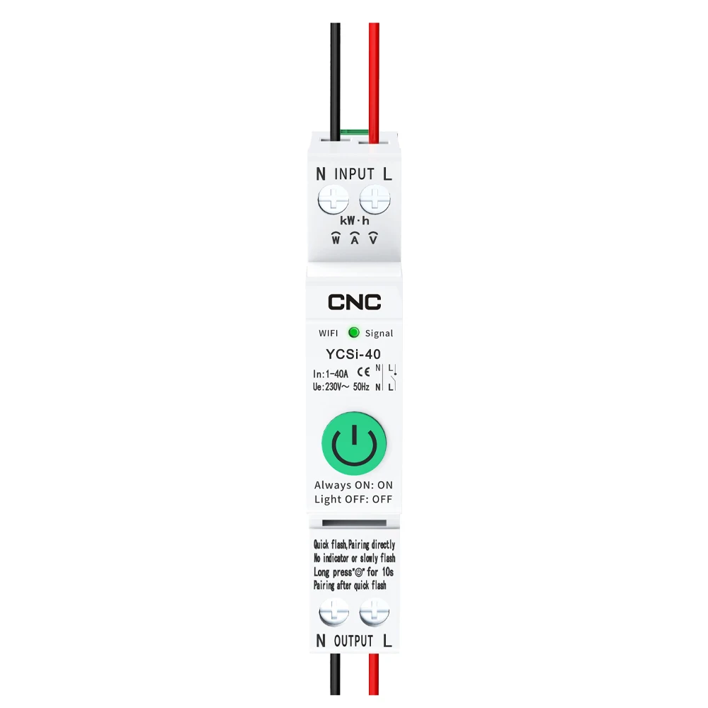 TUYA MCB ZigBee Smart MCB Wifi Circuit Breaker Power Metering 63A Wireless Remote Control Switch