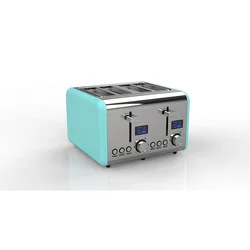 1500 Вт быстрый нагрев кухня с повторно подогреть воду размораживания функция отмены цифровым светодиодным дисплеем тостер 4