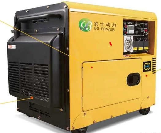 7KW Mobile Diesel Generators Trailer Small Generator in Factory Price