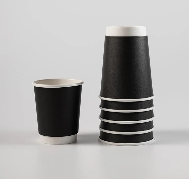 Double Paper Cups And Coffee Cups10oz Disposable Double Wall 300ml Paper Coffee Cup