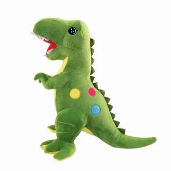 Soft  Dinosaur Plush Toy Polka Dot Dinosaur Doll Children's Birthday Gift Throw Pillow Rag Doll Wholesale