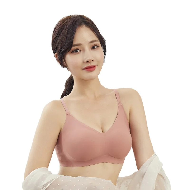 Top Quality Mixed Pattern Comfortable Wireless Bra Breast Cancer Seamless Bra