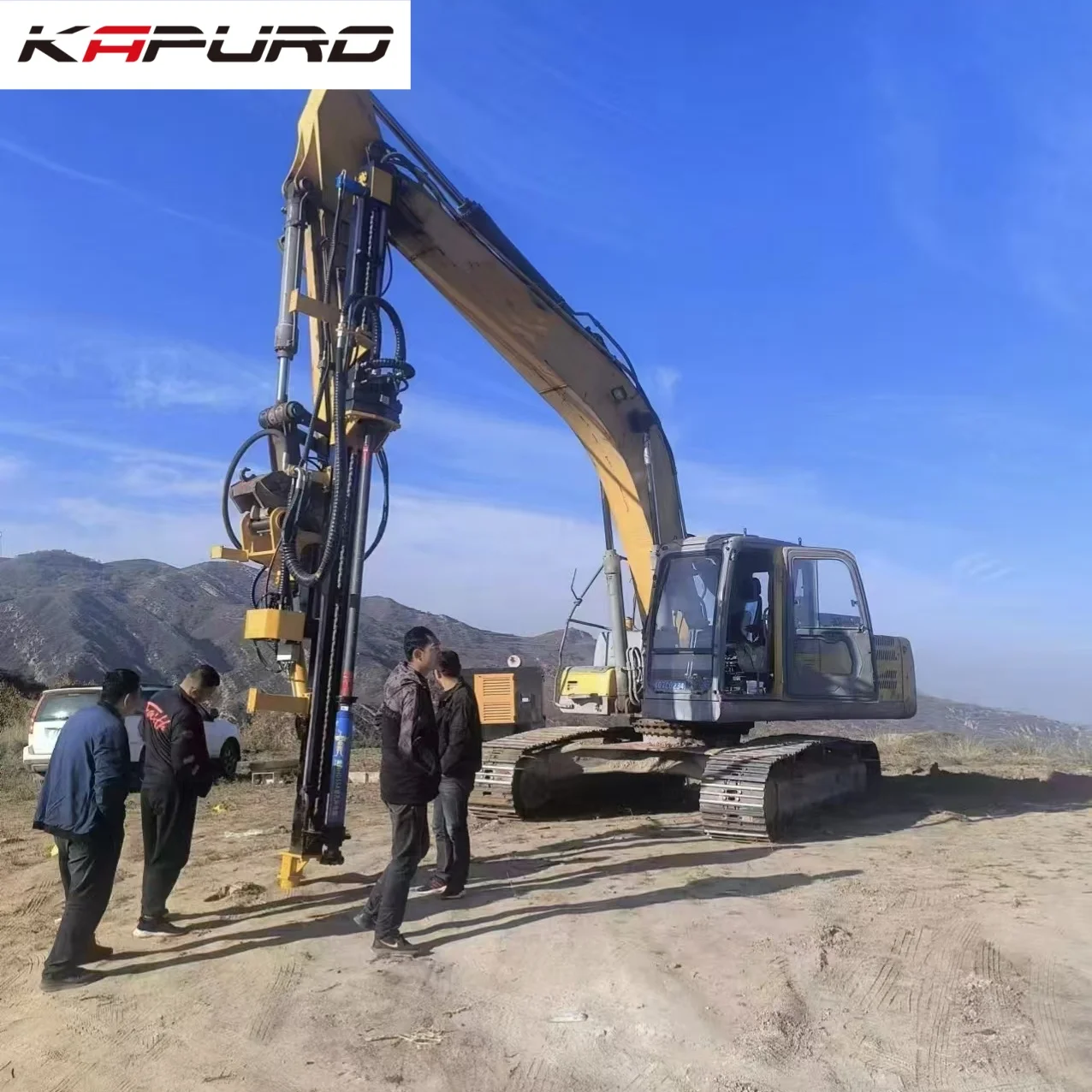 TXKQ New DTH Crawler Mounted Drilling Rig with Pump for Energy & Mining 3500mm Drilling Depth
