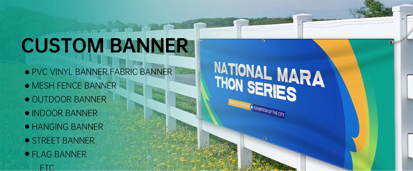Custom Hanging Banner Printing Outdoor Waterproof Large Pvc Vinyl
