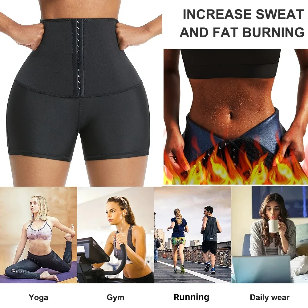 Oem Odm Fat Burning Women Fitness Wear Compression Tight Slim Waist Trimmer High Waist Yoga Pants Waist Trainer Corset Leggings factory