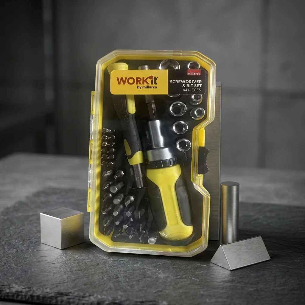 44PCS Carbon Steel Ratchet Screwdriver Set Multi Bit Auto Repair Tool Kit Portable Hand Tool with Hard Case OEM - view 1