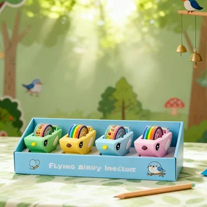 Cute Plush - Style Tape Holders and Tape Cutters with Cartoon Designs: Perfect for School DIY, Student Stationery & Office Use