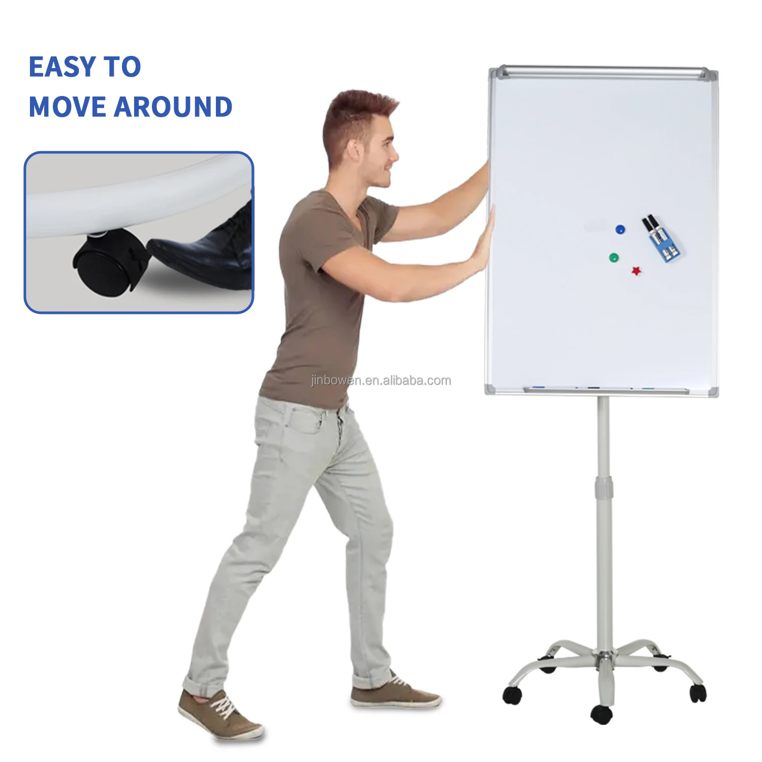 KBW Регулируемая по высоте подвижная граффити рисунок магнитная доска флип-карта мольберт для дисплея встречи Дома Офиса образования