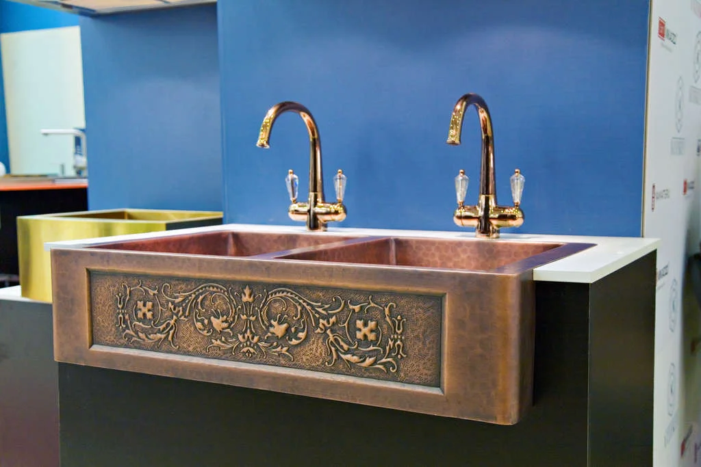 Handmade Oil Rubbed Bronze Patina Copper Kitchen/farmhouse Sink With Double Bowl Buy Handmade