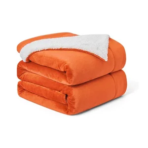 Super Soft Cheap Printing Custom Thicken Throw Plaid Flannel Kids Sherpa Fleece Blanket