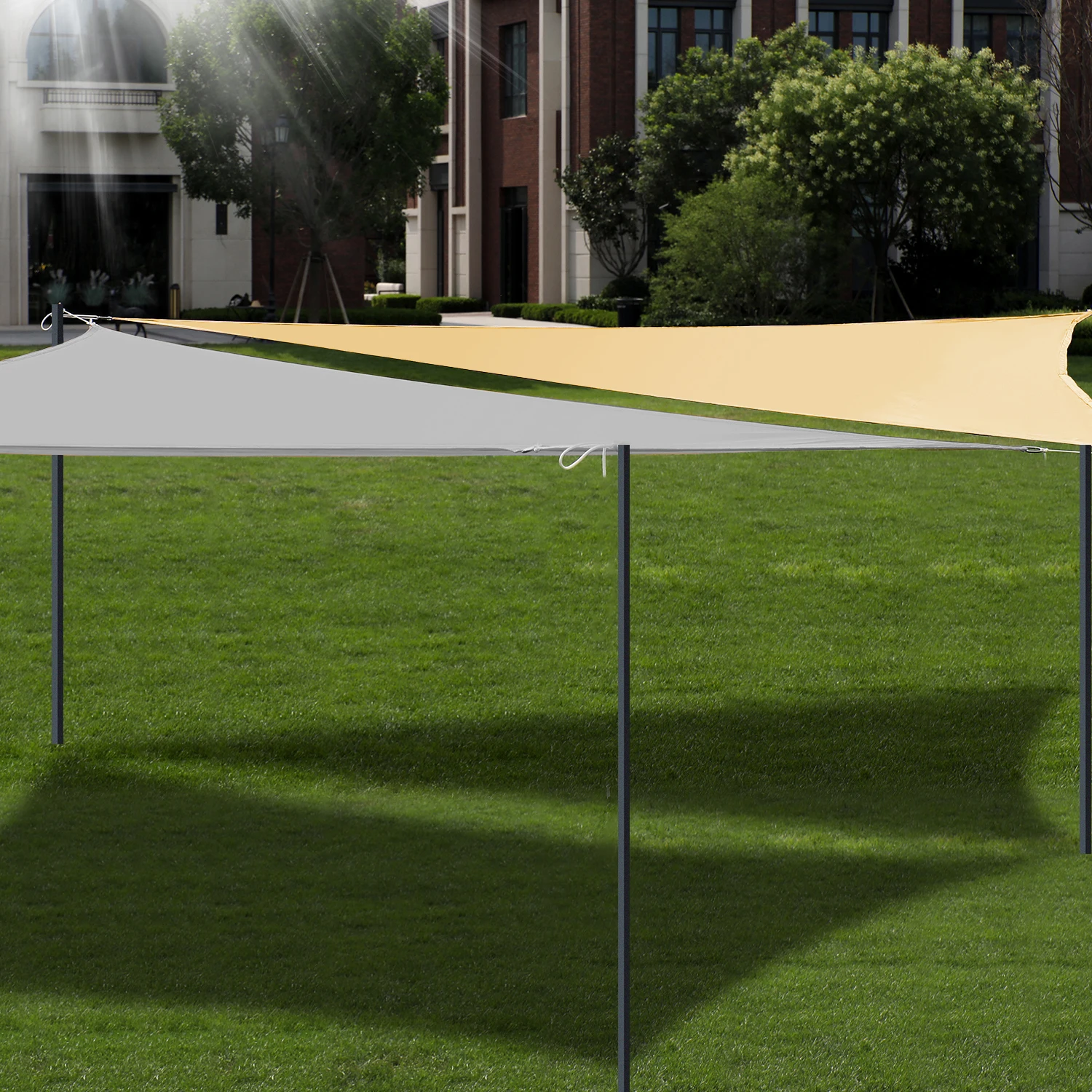 Wholesale Non Waterproof HDPE Shade Fabric Sail and Waterproof Sun Shadow Canvas Used for Car Parking Garden Cloth Sails
