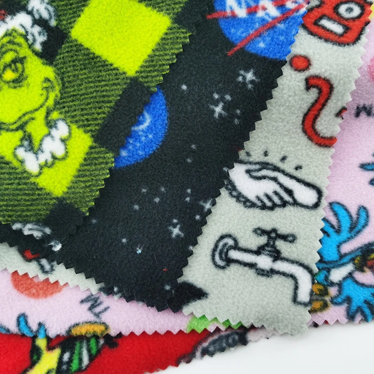 Хорошая цена, 100% полиэстер, мягкая фланелевая флисовая ткань с принтом для детского одеяла